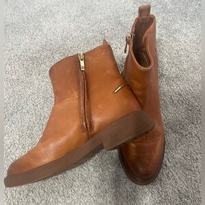 Franco Sarto Cognac Booties